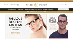 Desktop Screenshot of melissaeyewear.com